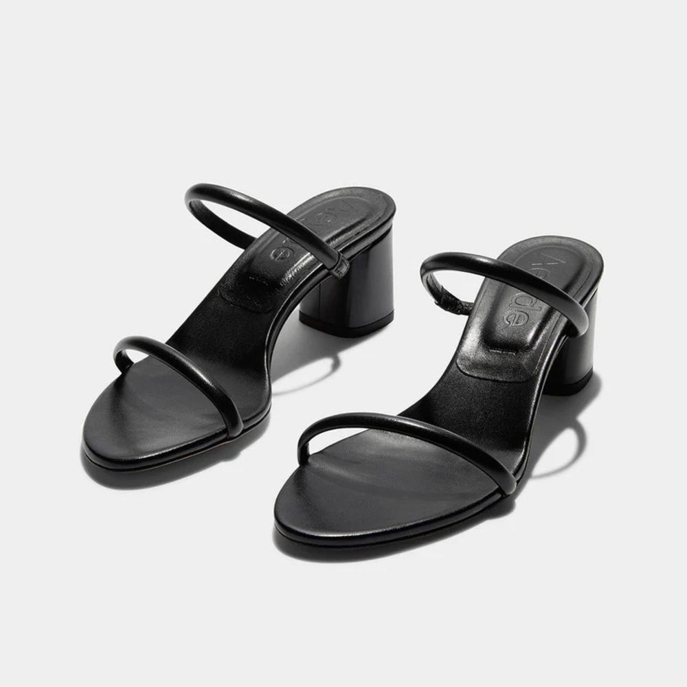 Aeyde Anni Black Sandals size 38 Made in Italy